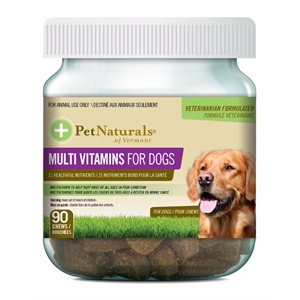 FoodScience Pet Naturals Bouchées Multivitaminées pour Chiens 90 MCX