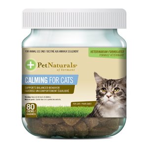 FoodScience Pet Naturals Bouchées Calmantes pour Chats 80 MCX