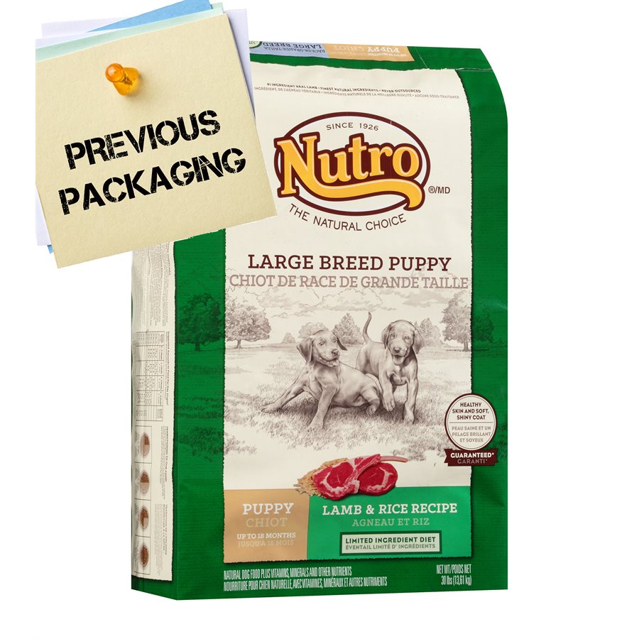 NUTRO Wholesome Essentials Large Breed Puppy Lamb & Rice 30LB