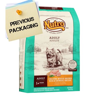 NUTRO Natural Choice Adult Dog Chicken & Brown Rice 30LB